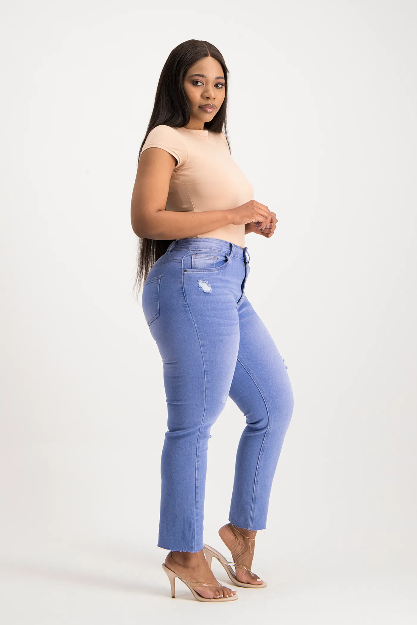 Mbali High-Neck Bodysuit - Nude