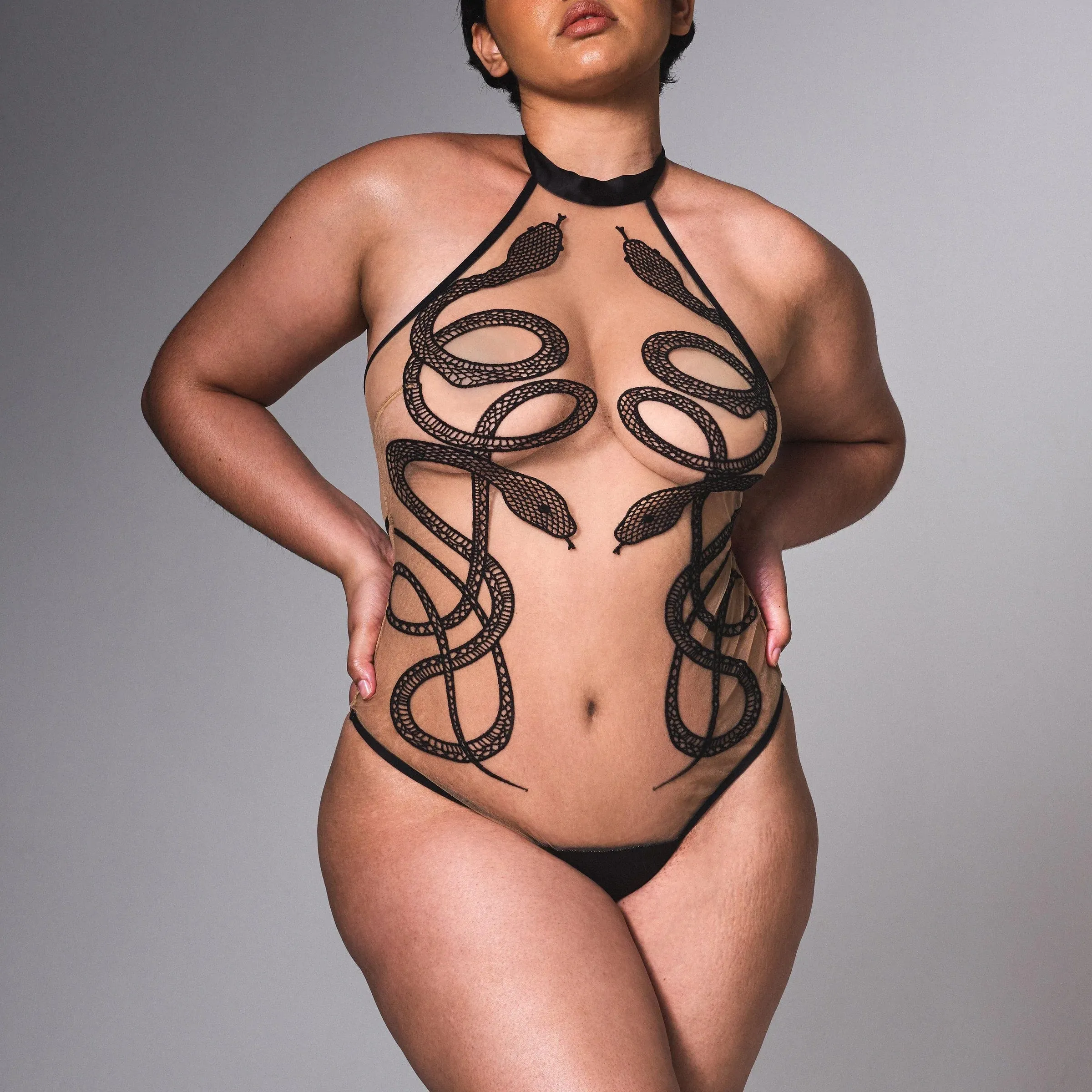 Medusa Bodysuit- Black