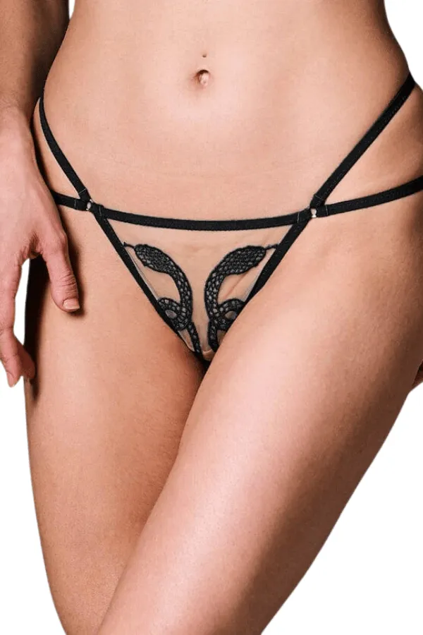 Medusa Thong- Black