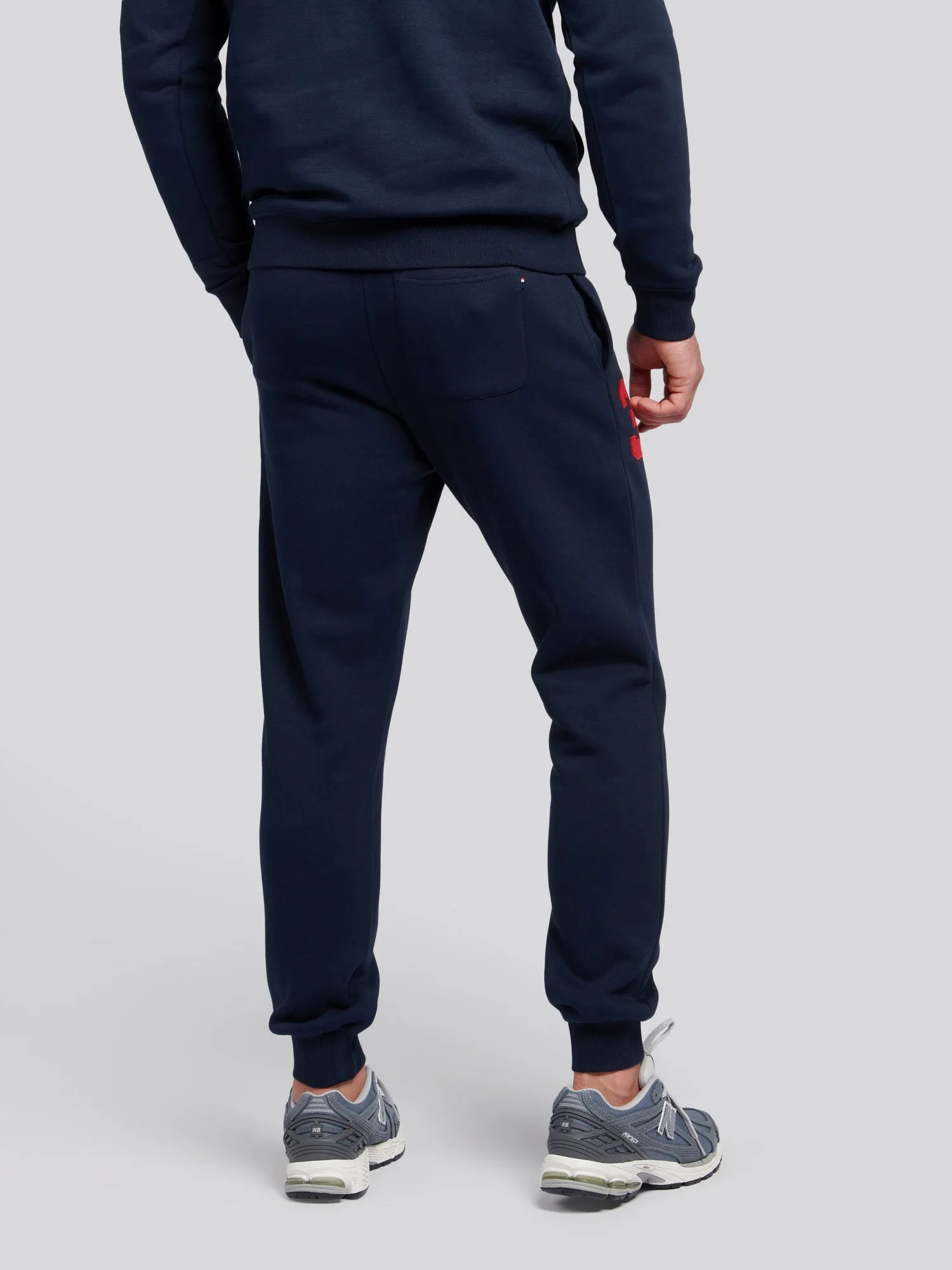 Mens Player 3 Joggers in Dark Sapphire Navy / Haute Red DHM