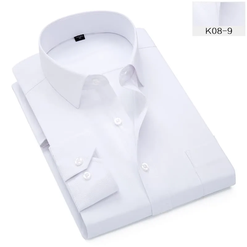 Men's Shirt Long Sleeve Twill Fabric Large Size Shirt