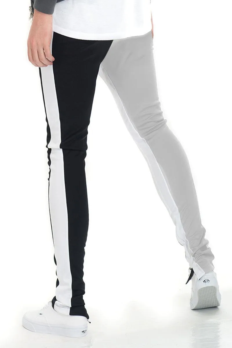 Mens Split Two Tone Track Pants Joggers
