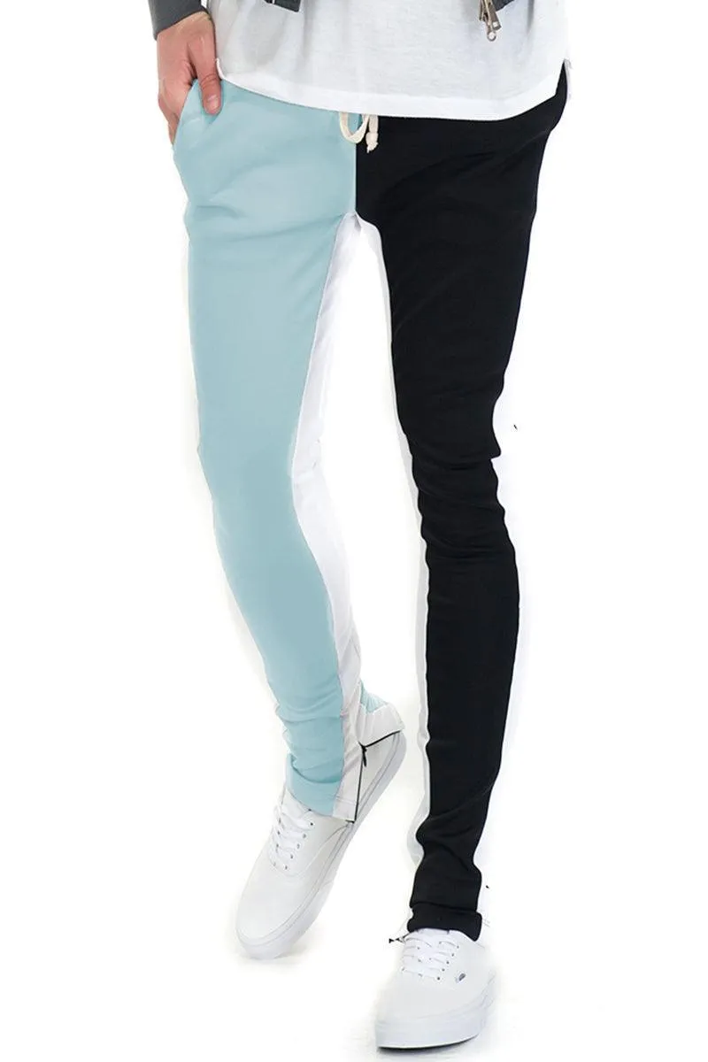 Mens Split Two Tone Track Pants Joggers