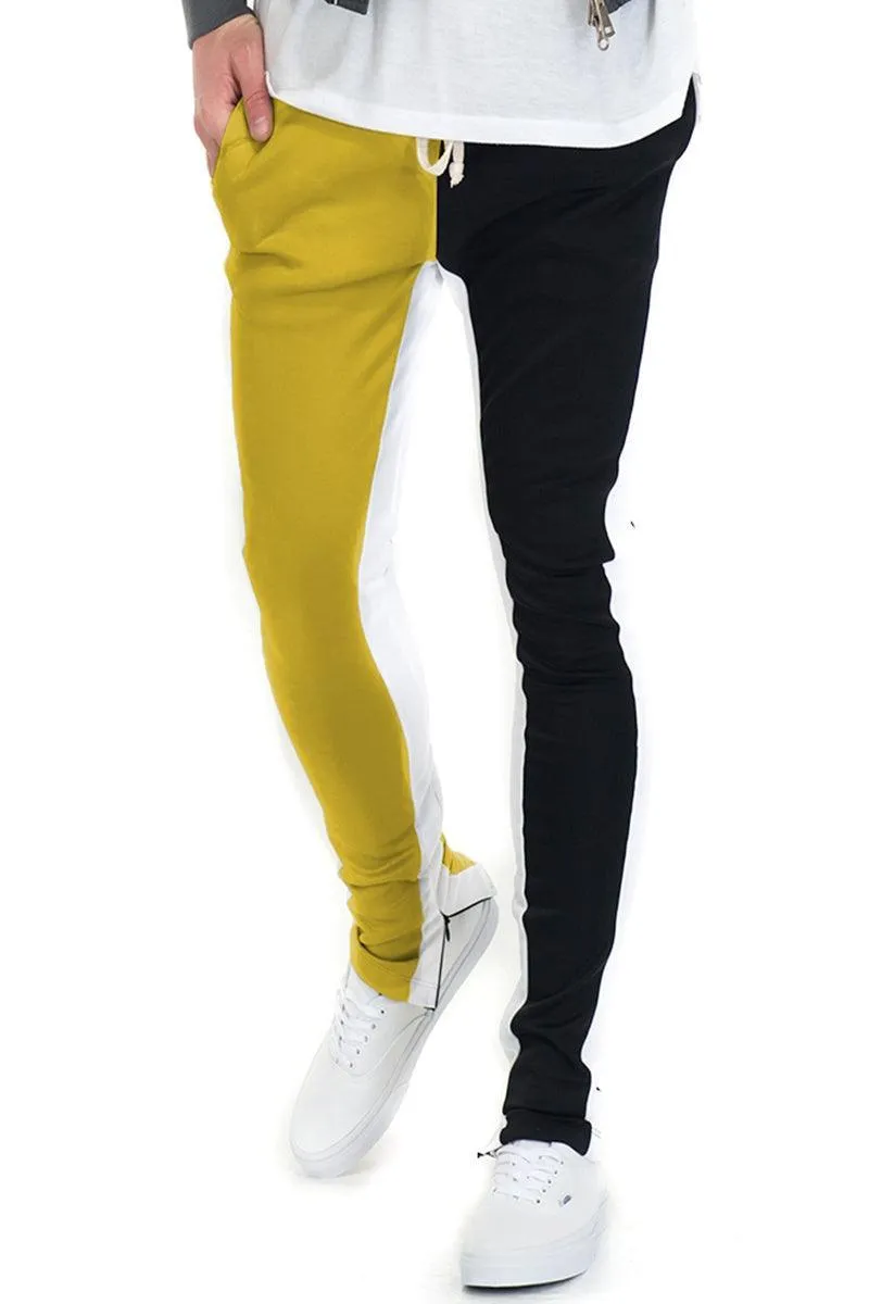 Mens Split Two Tone Track Pants Joggers