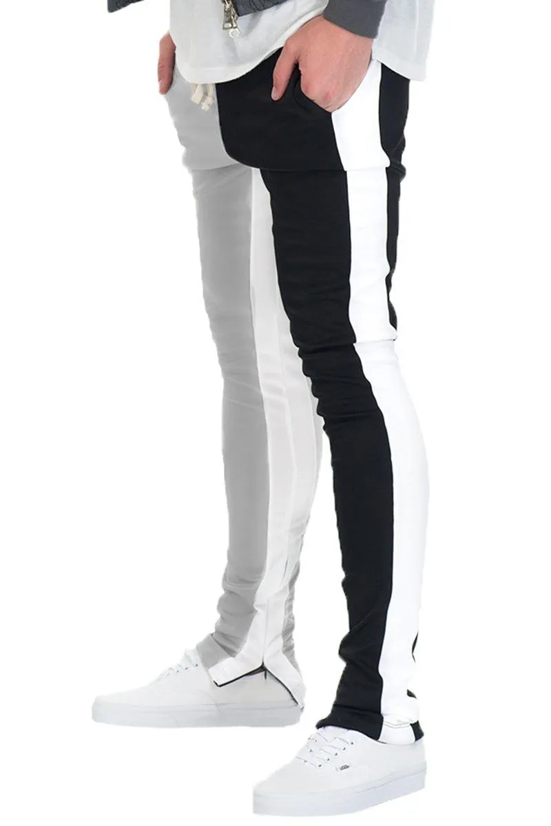 Mens Split Two Tone Track Pants Joggers