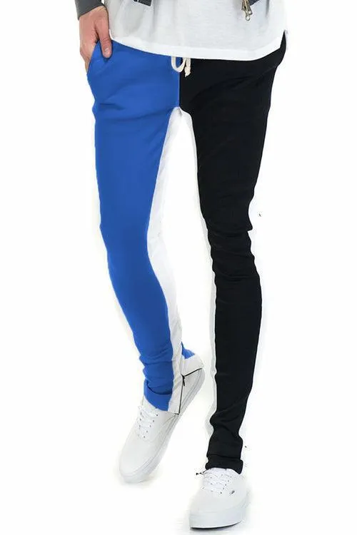 Mens Split Two Tone Track Pants Joggers