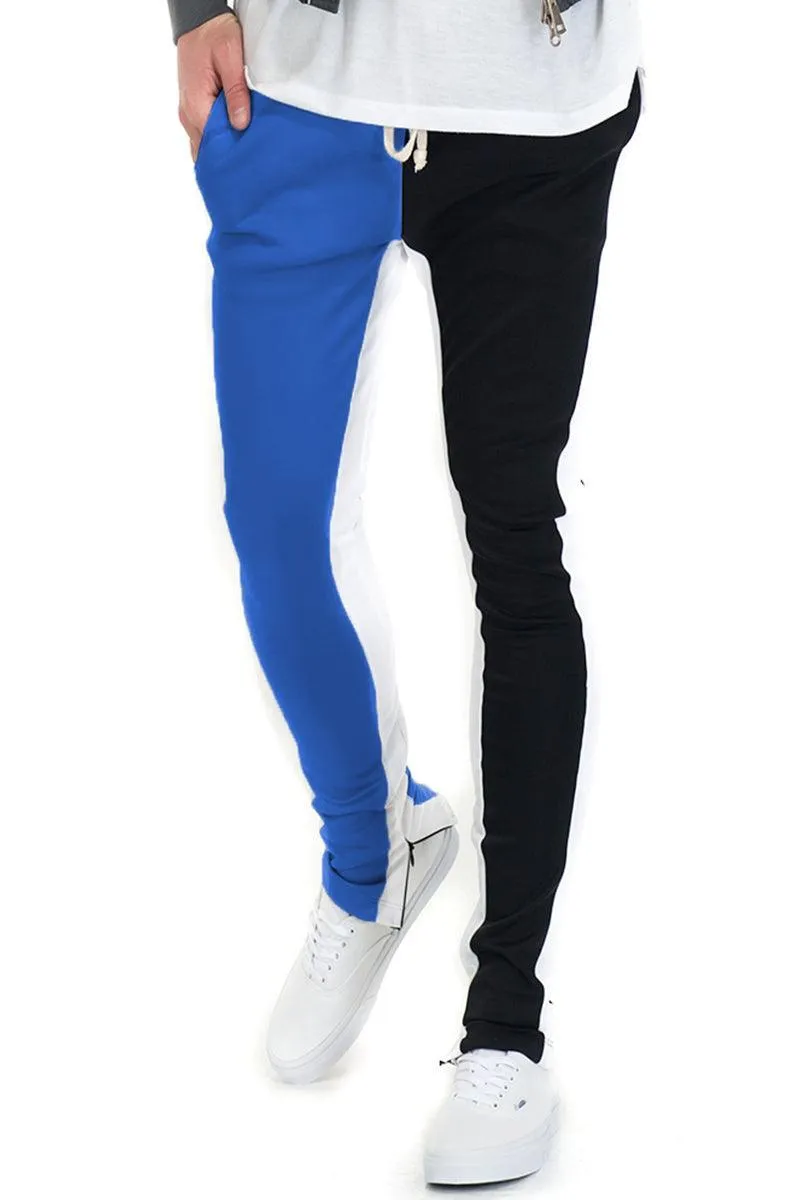 Mens Split Two Tone Track Pants Joggers