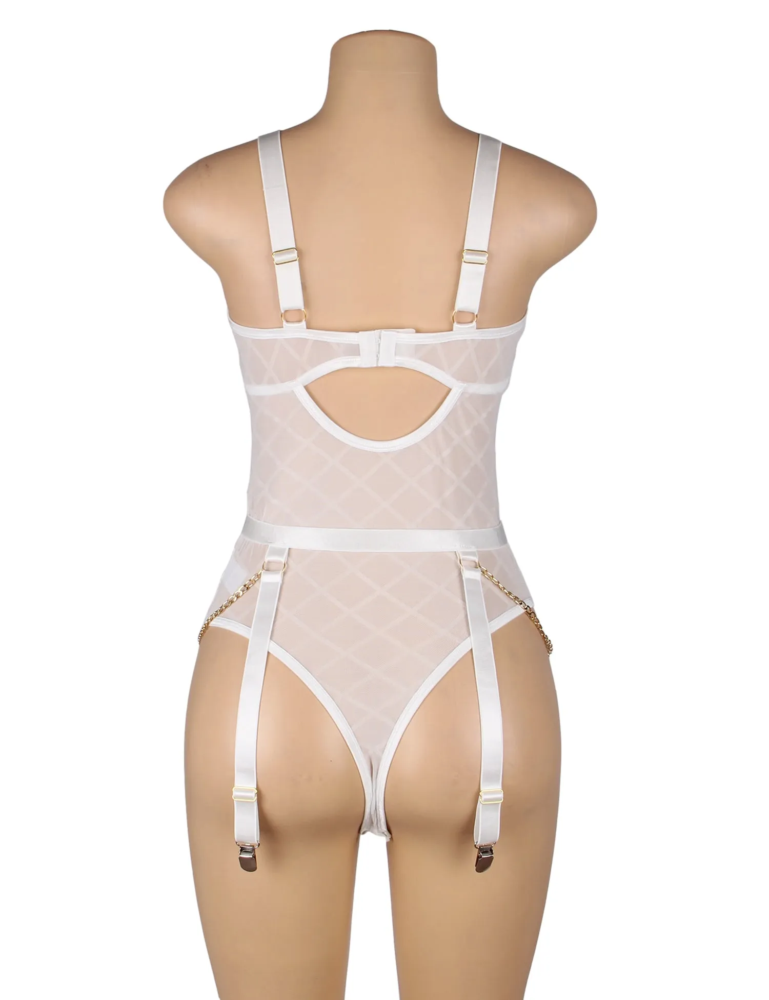 Mesh Chain Bodysuit Hot Lingerie Egypt