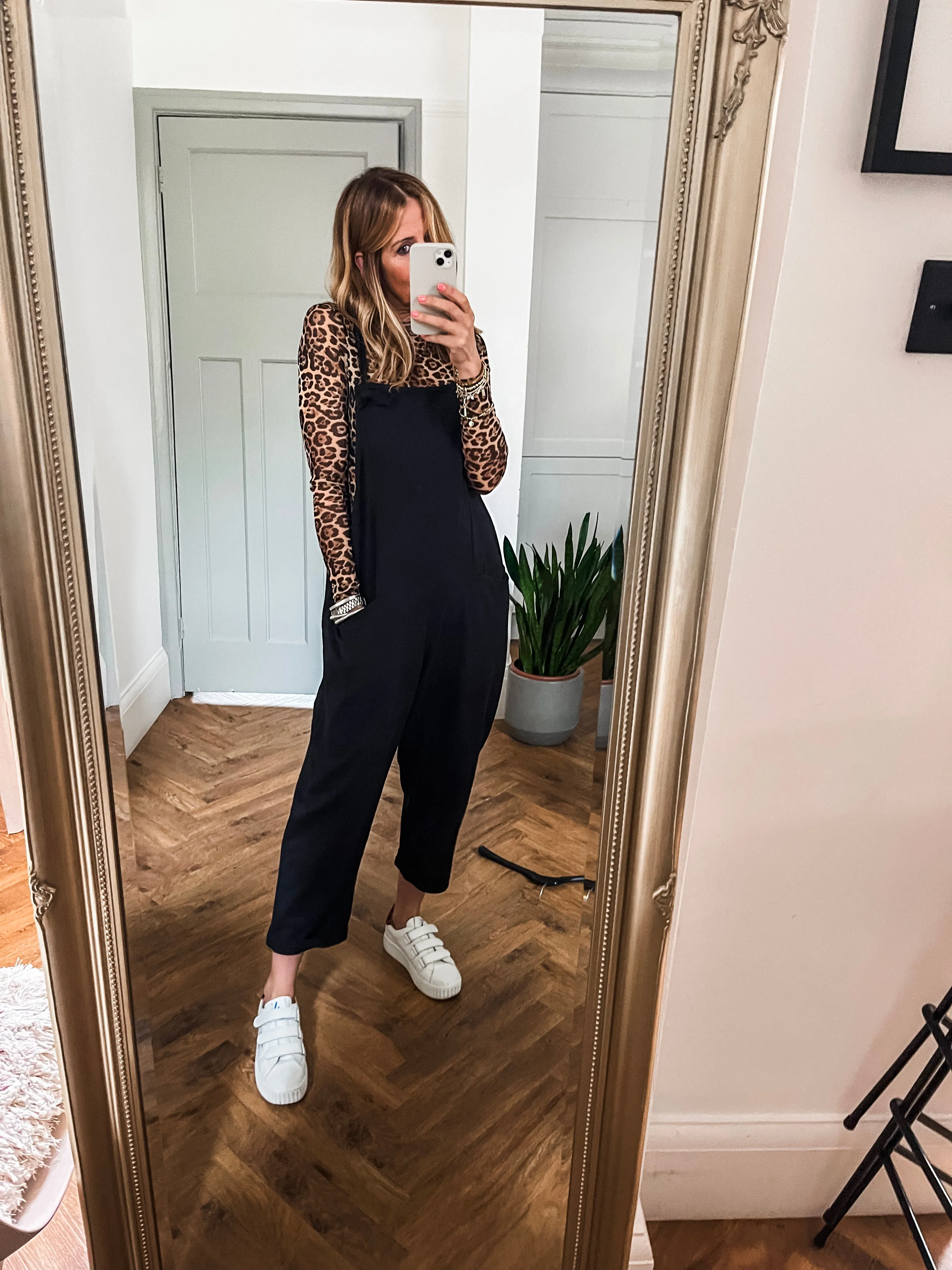 Mesh Leopard Print Bodysuit