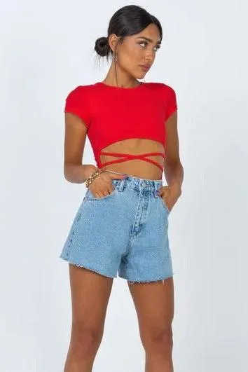 Middle Strap Hollow bodysuit
