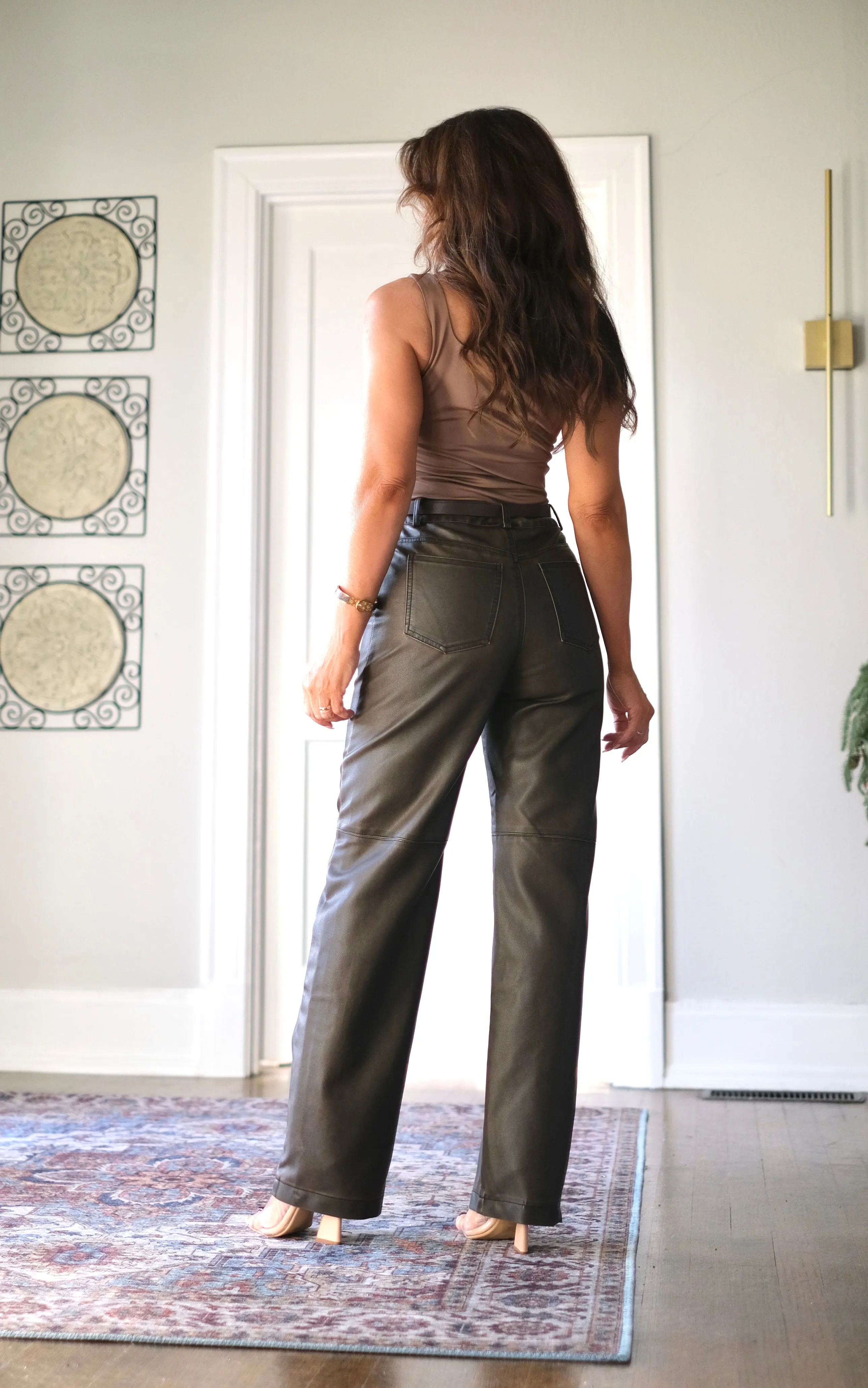 Millie Mocha Sleeveless Square Neck Bodysuit