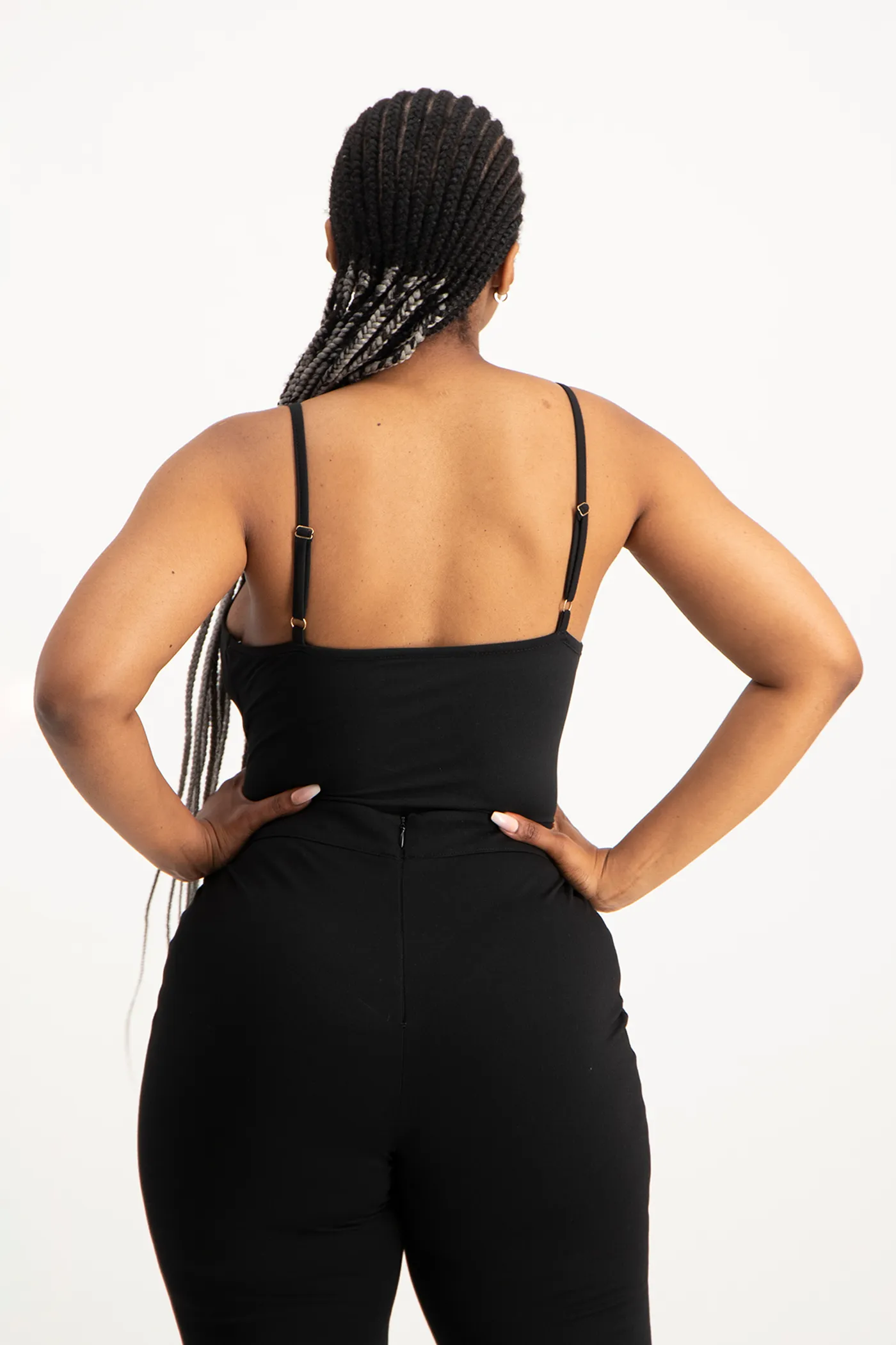 Mindy Strappy Bodysuit - Black