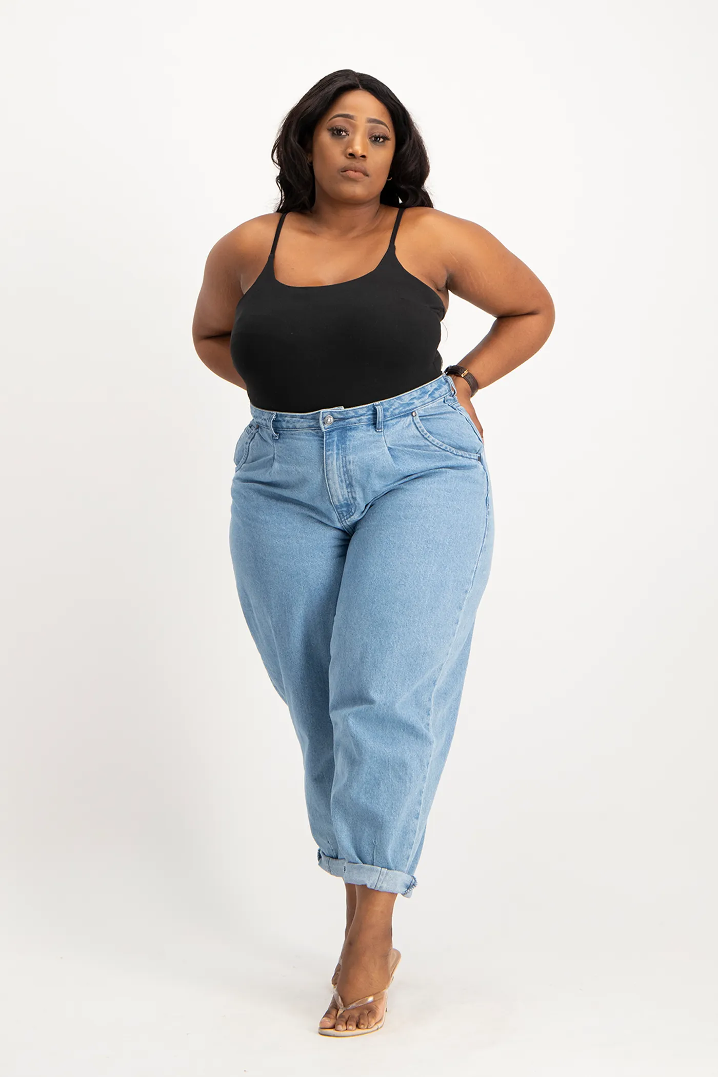 Mindy Strappy Bodysuit - Black