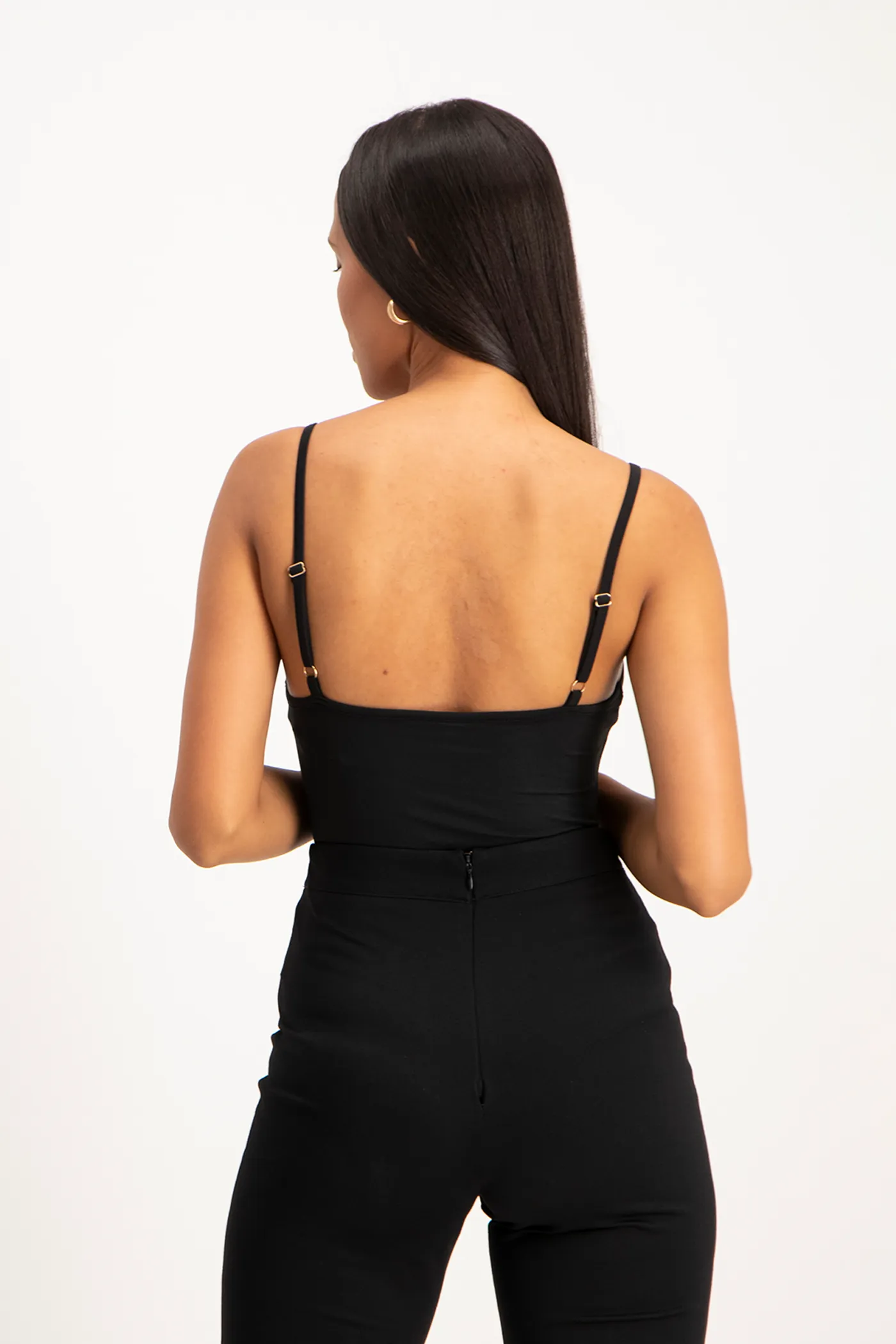 Mindy Strappy Bodysuit - Black
