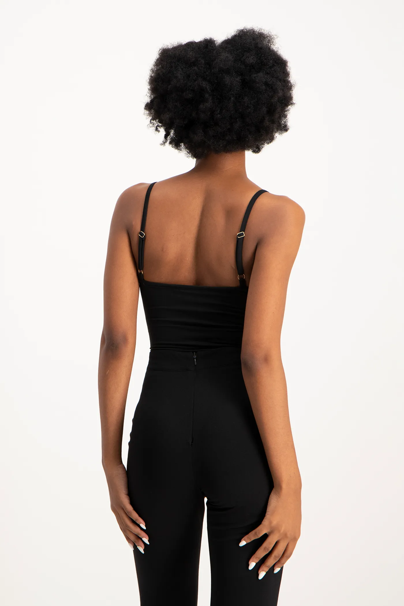 Mindy Strappy Bodysuit - Black