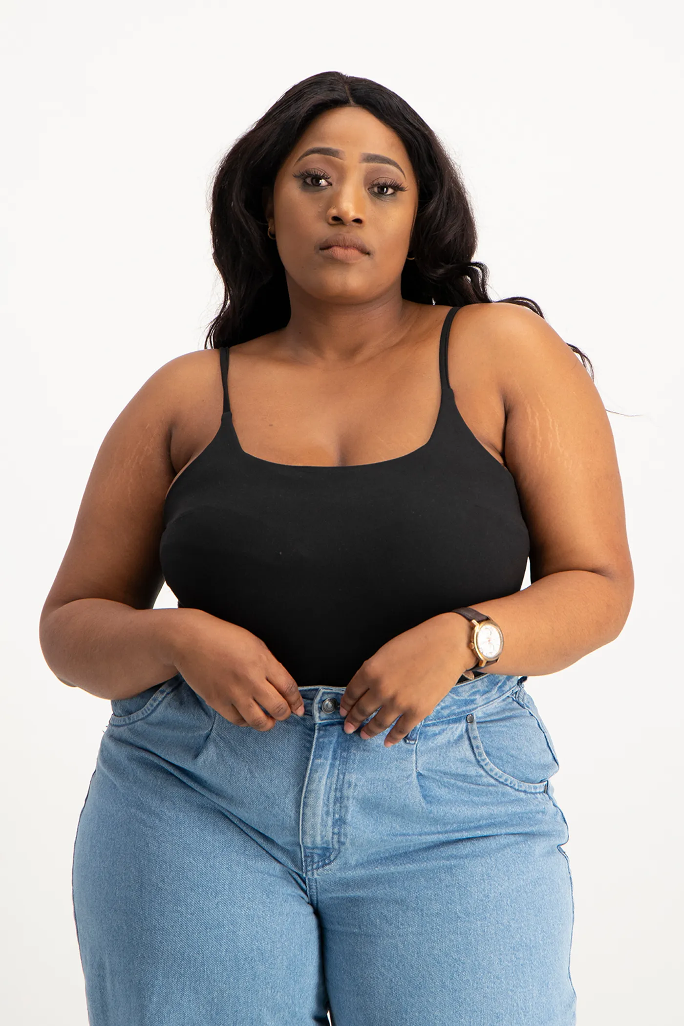 Mindy Strappy Bodysuit - Black