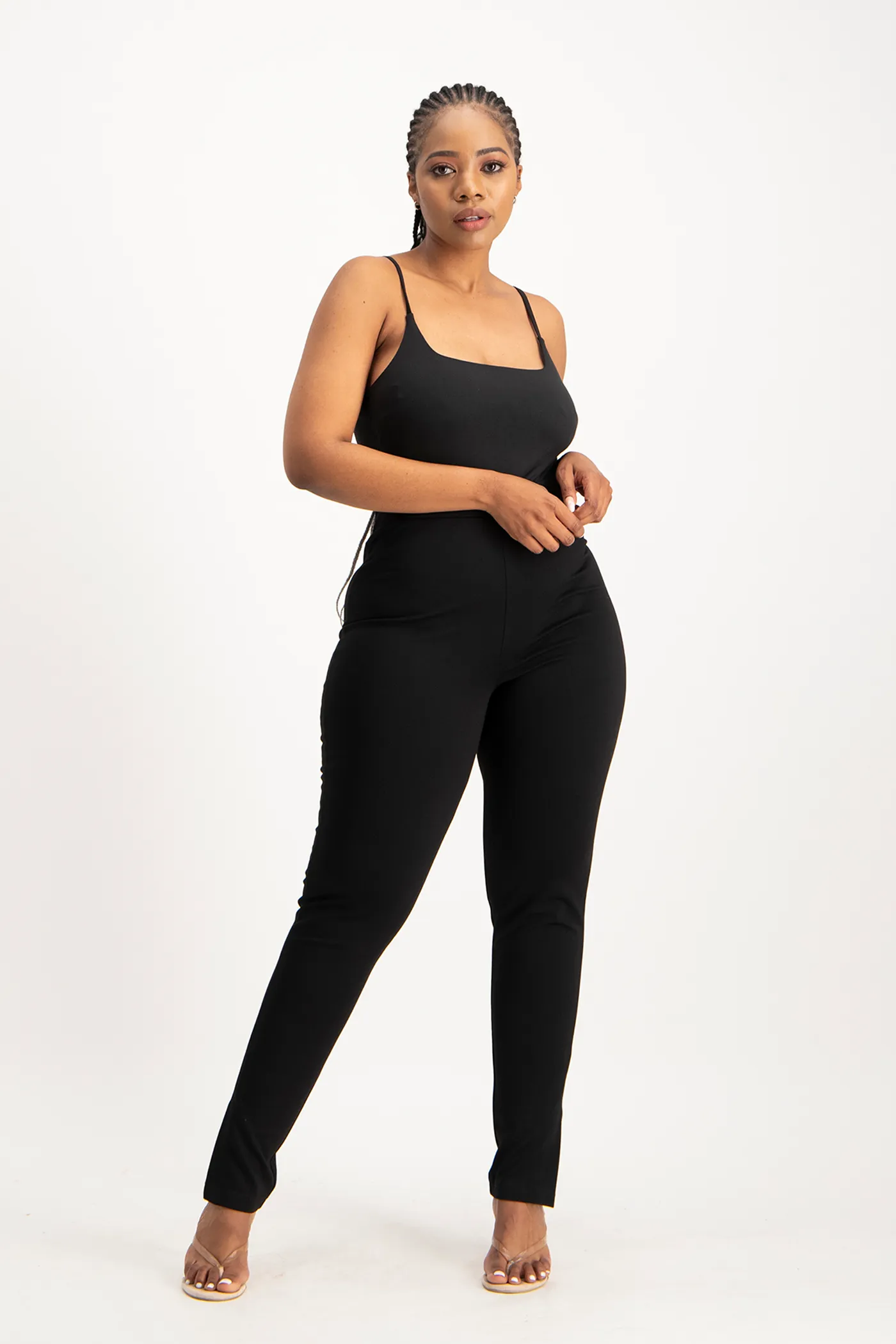 Mindy Strappy Bodysuit - Black