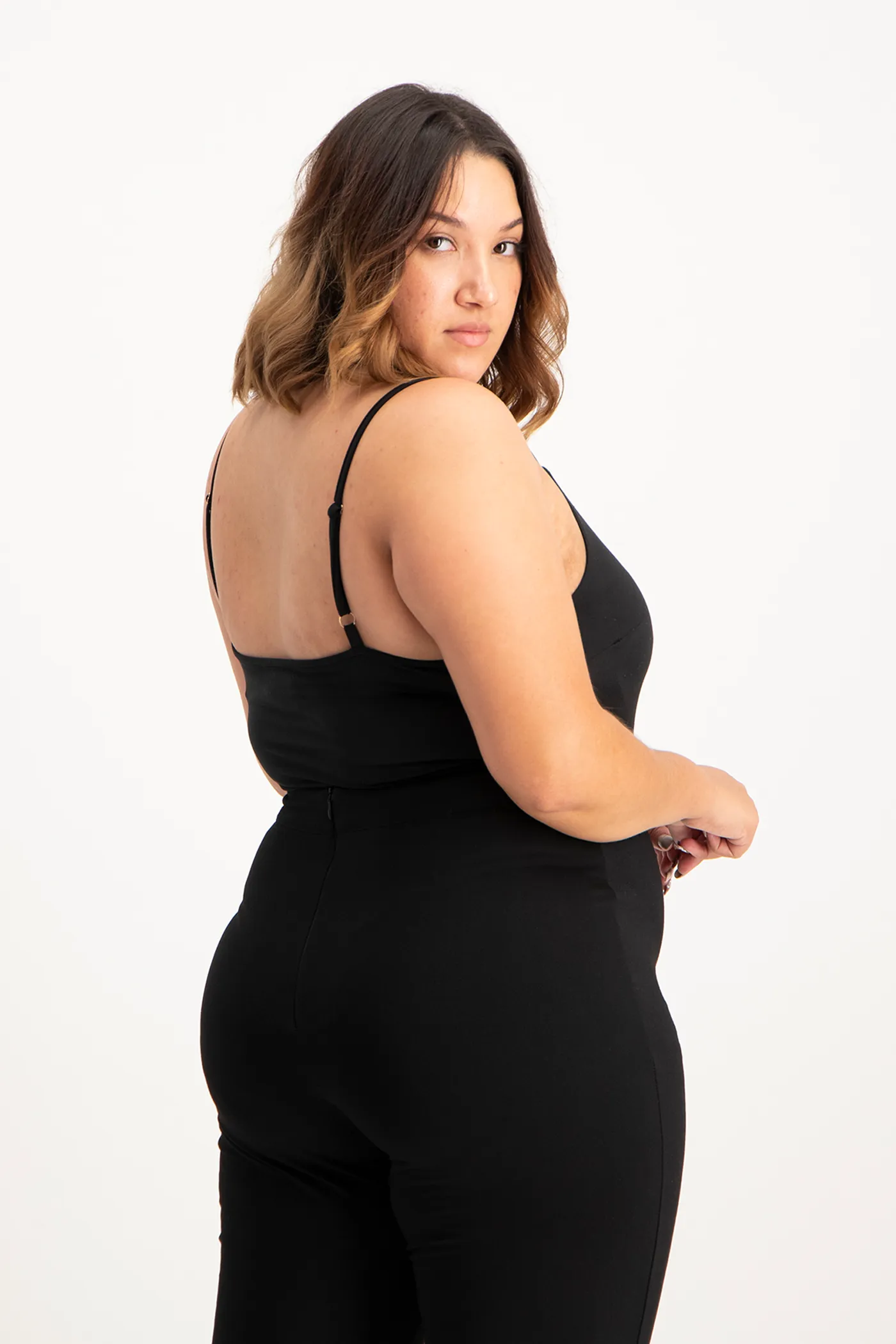 Mindy Strappy Bodysuit - Black