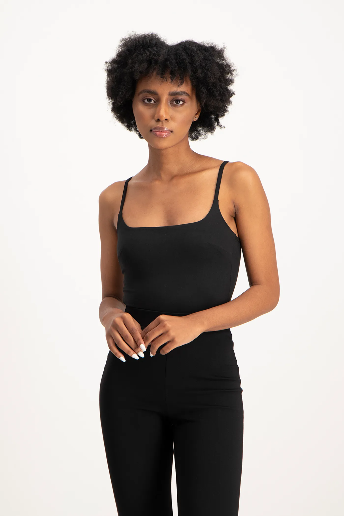 Mindy Strappy Bodysuit - Black