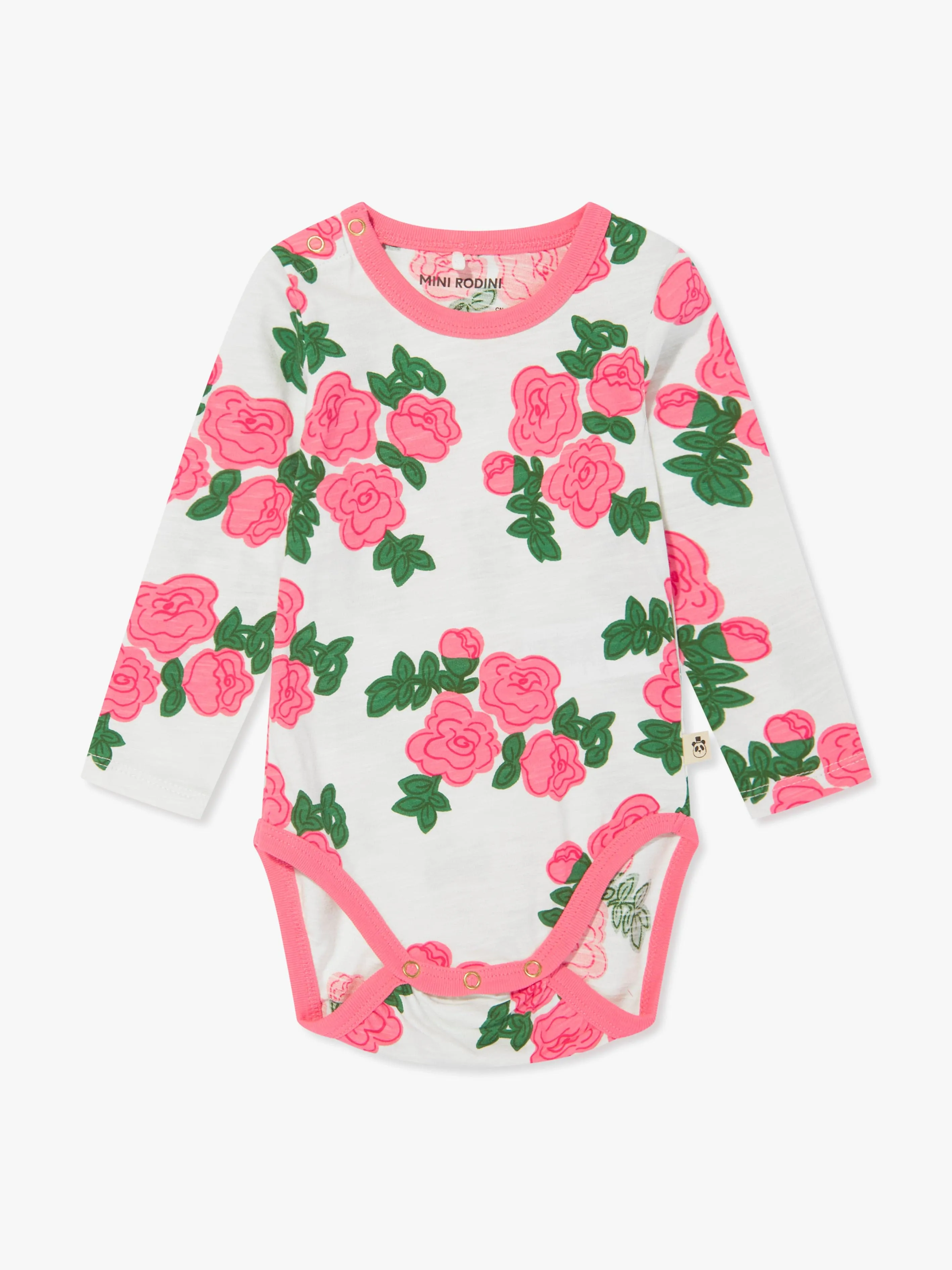 Mini Rodini Baby Girls Bodysuit And Pants Set in Pink