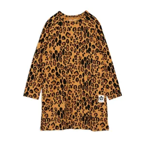 Mini Rodini - Basic leopard long-sleeved dress