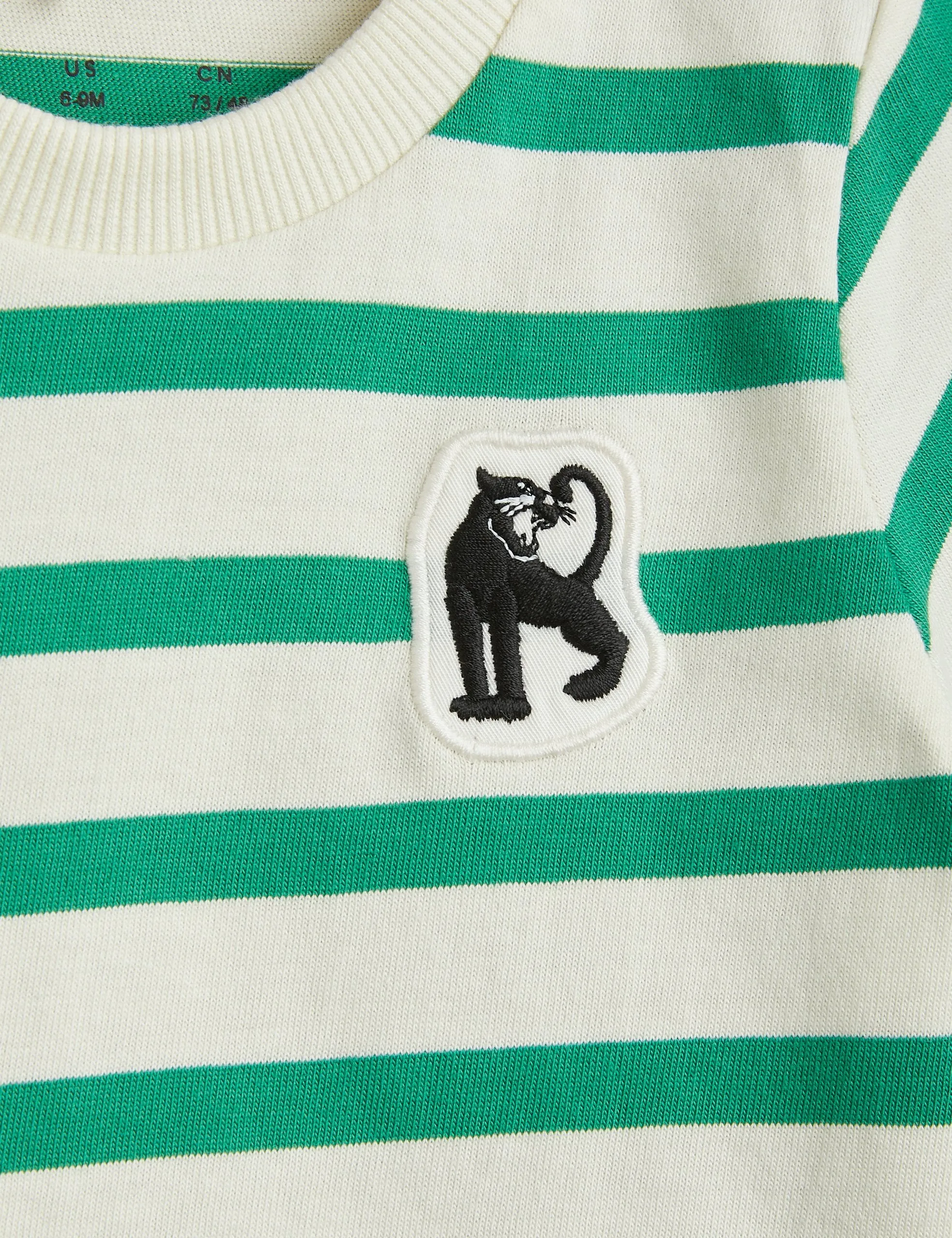 Mini Rodini Panther Patch SS Bodysuit