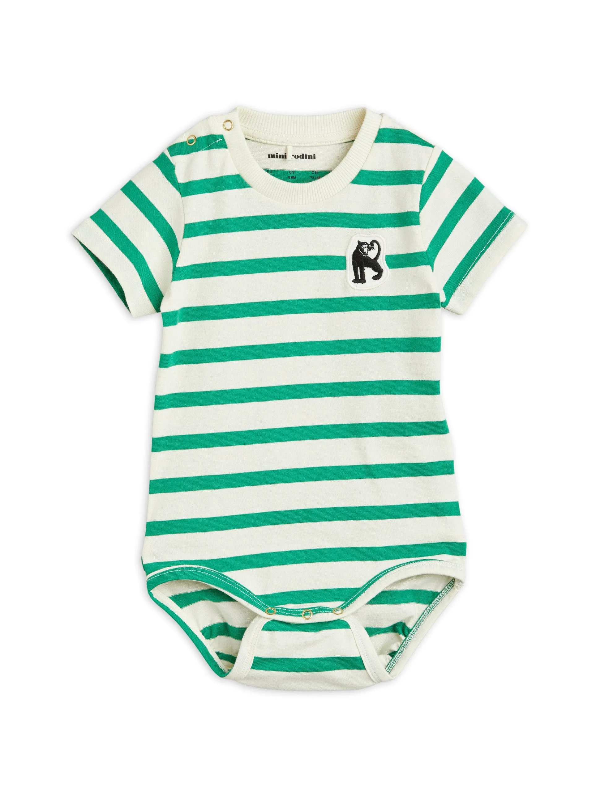 Mini Rodini Panther Patch SS Bodysuit