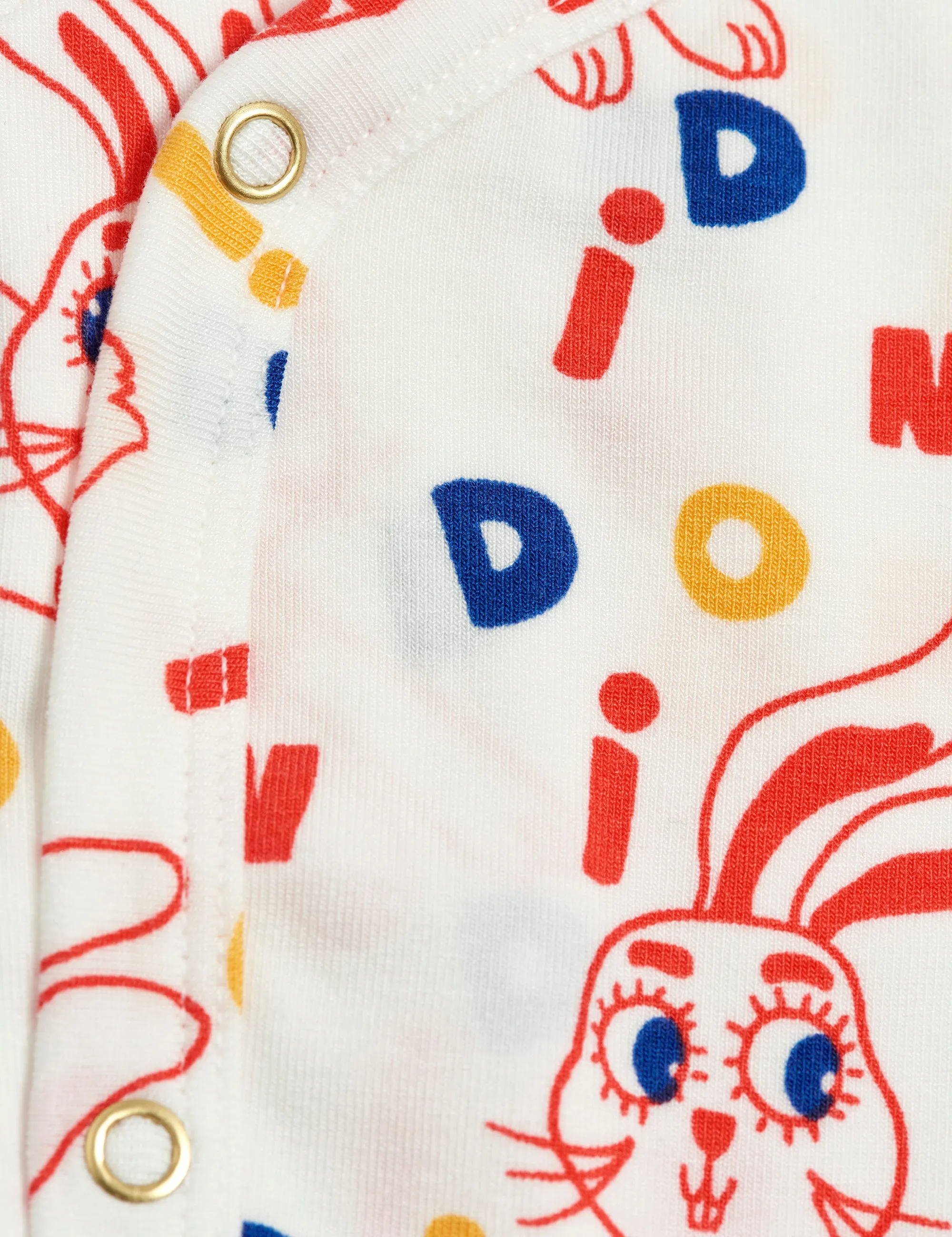 Mini Rodini Rabbit AOP Wrap Body