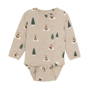 Minymo - Long Sleeve Bodysuit - Holiday Hare
