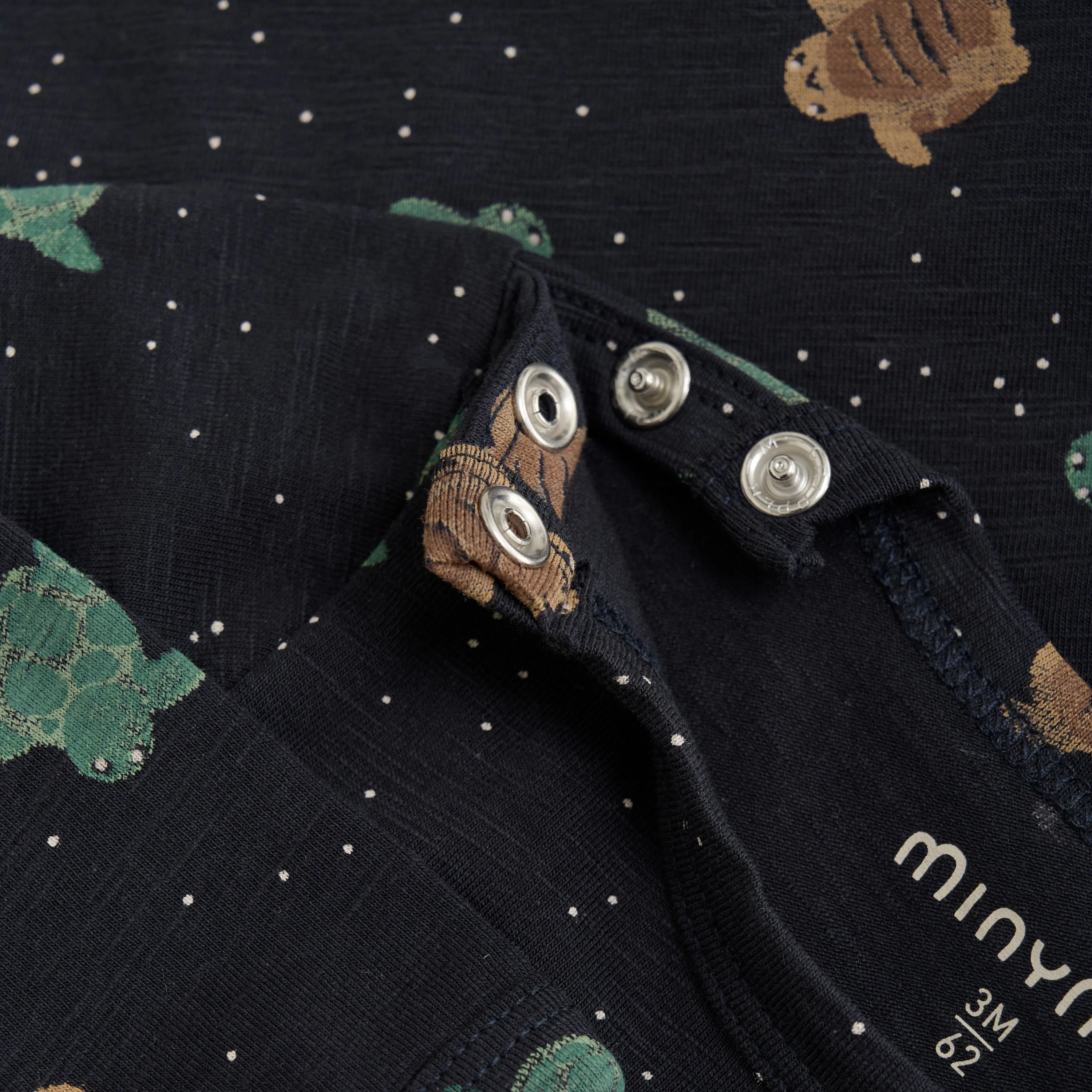 Minymo - Long Sleeve Bodysuit - Winter Turtles