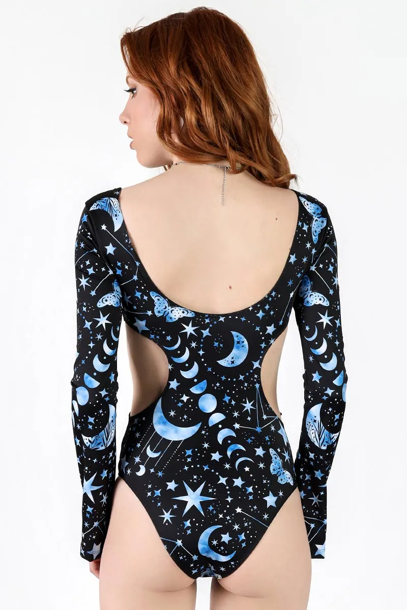 Moonlight Mystique Side Cut Out Bodysuit