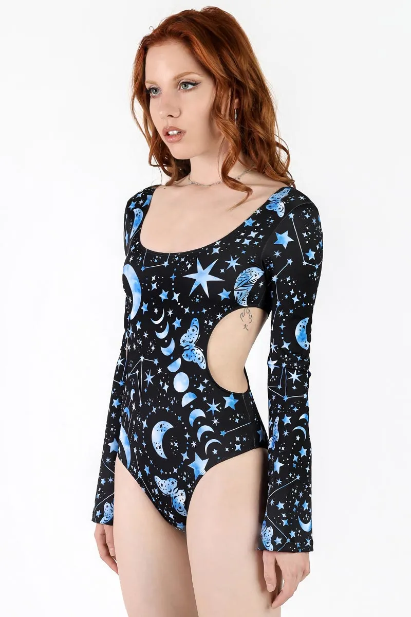 Moonlight Mystique Side Cut Out Bodysuit