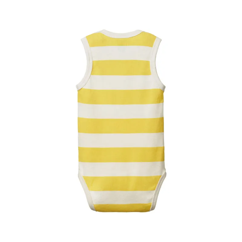 Nature Baby Singlet Bodysuit - Bold Sunny Stripe