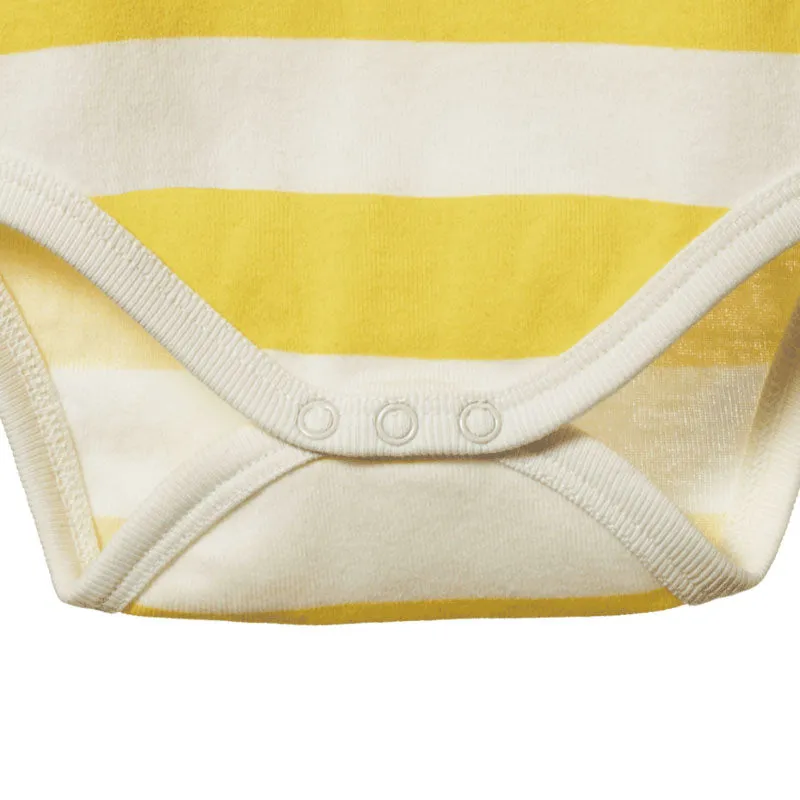 Nature Baby Singlet Bodysuit - Bold Sunny Stripe