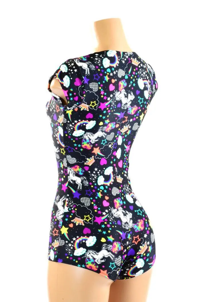 Neon Unicorns and Rainbows Romper