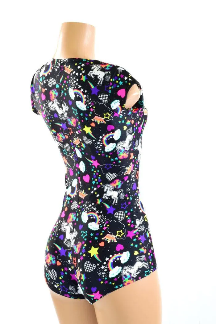 Neon Unicorns and Rainbows Romper