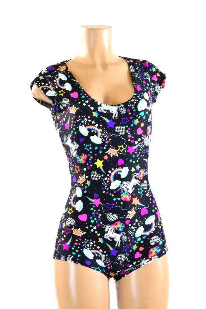 Neon Unicorns and Rainbows Romper