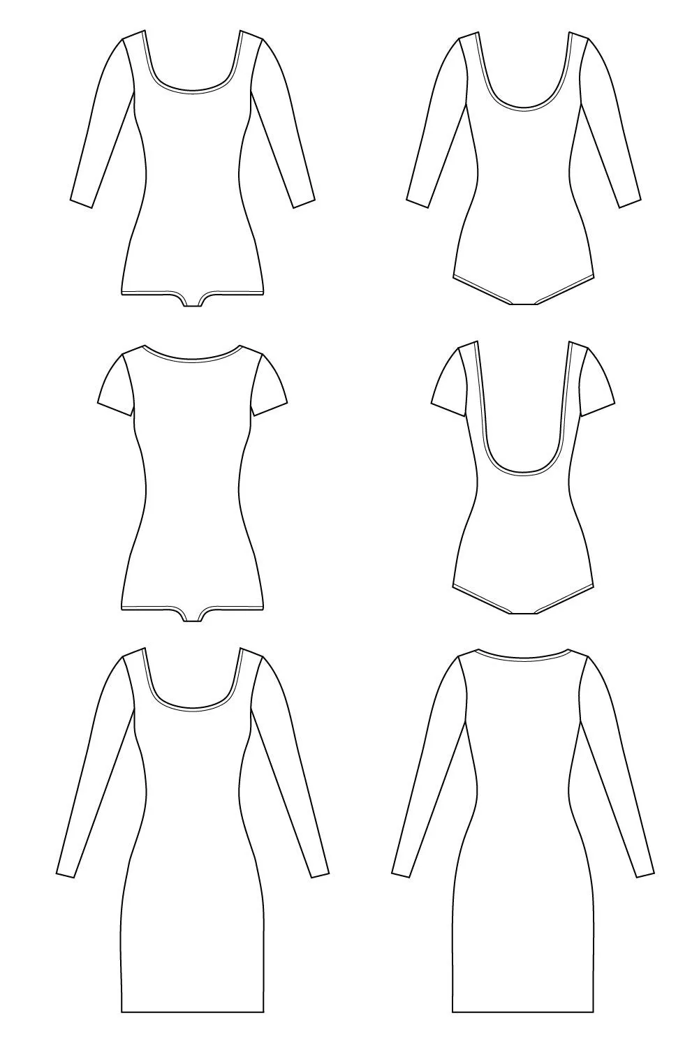 Nettie Dress   Bodysuit Pattern