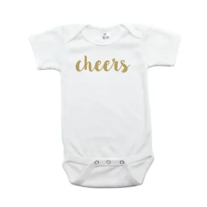 New Years Cheers Short Sleeve 100% Cotton Bodysuit