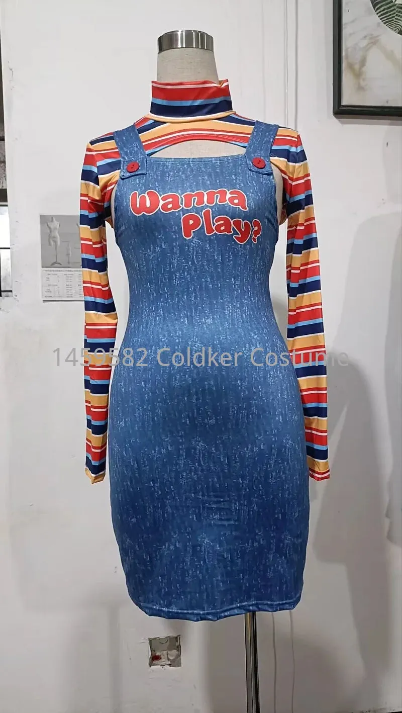 Nightmare Doll Killer Bodysuit Costume for Adults – Available at TrendPop-Creations
