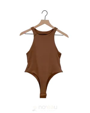 NOEAU - Sleeveless Mocha Thong Bodysuit