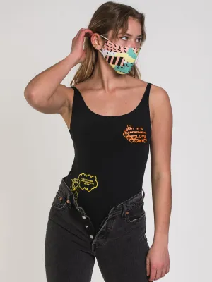 OBEY LOVE & PEACE FLASH 2 BODYSUIT - CLEARANCE