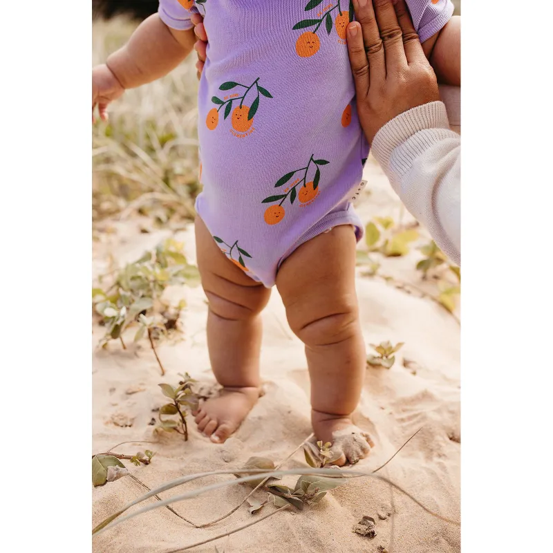 Olive and The Captain Clem SS Bodysuit - Lilac