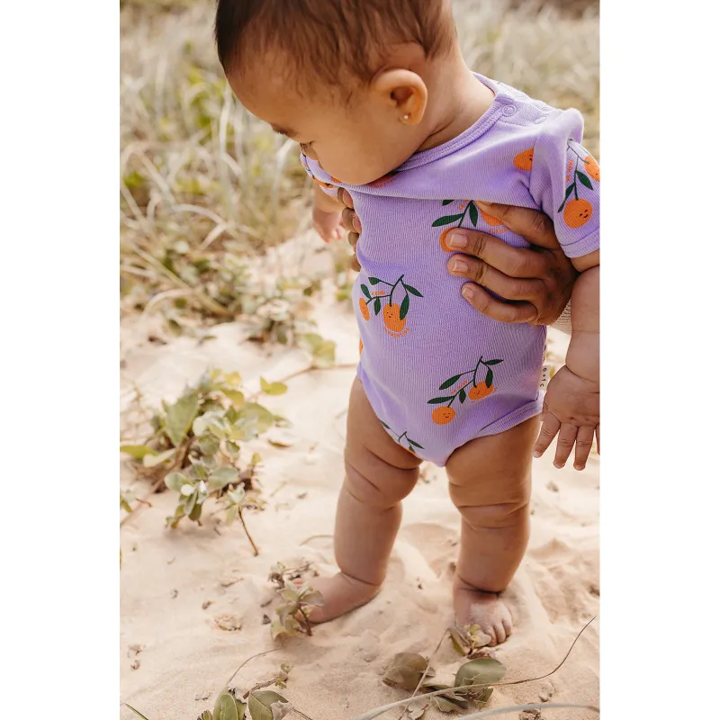 Olive and The Captain Clem SS Bodysuit - Lilac