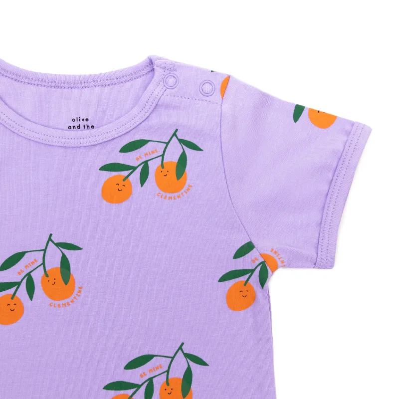 Olive and The Captain Clem SS Bodysuit - Lilac