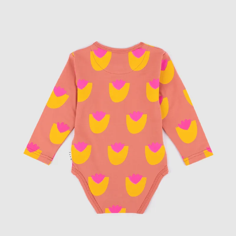 Olive and The Captain LS Bodysuit - Budding Artist Citrus