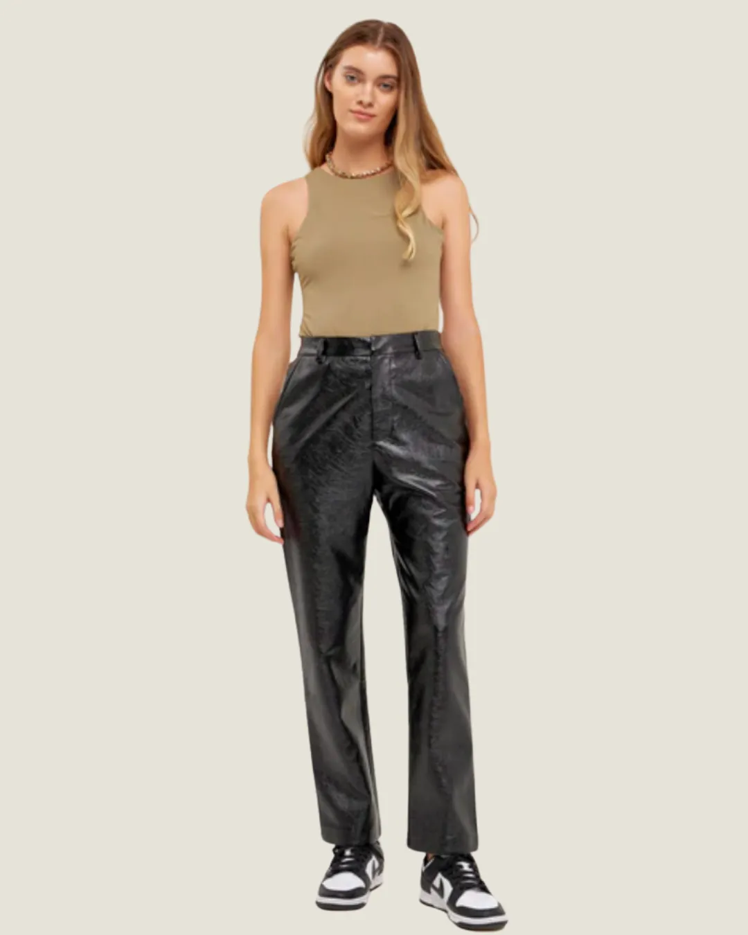 Olive Sleeveless Bodysuit