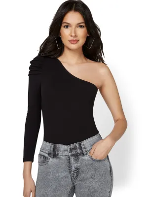 One-Shoulder Puff Bodysuit