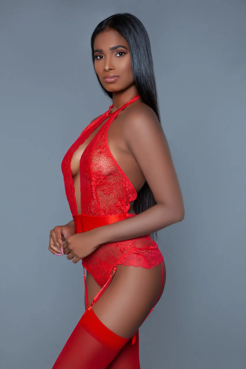 Ophelia Red Bodysuit