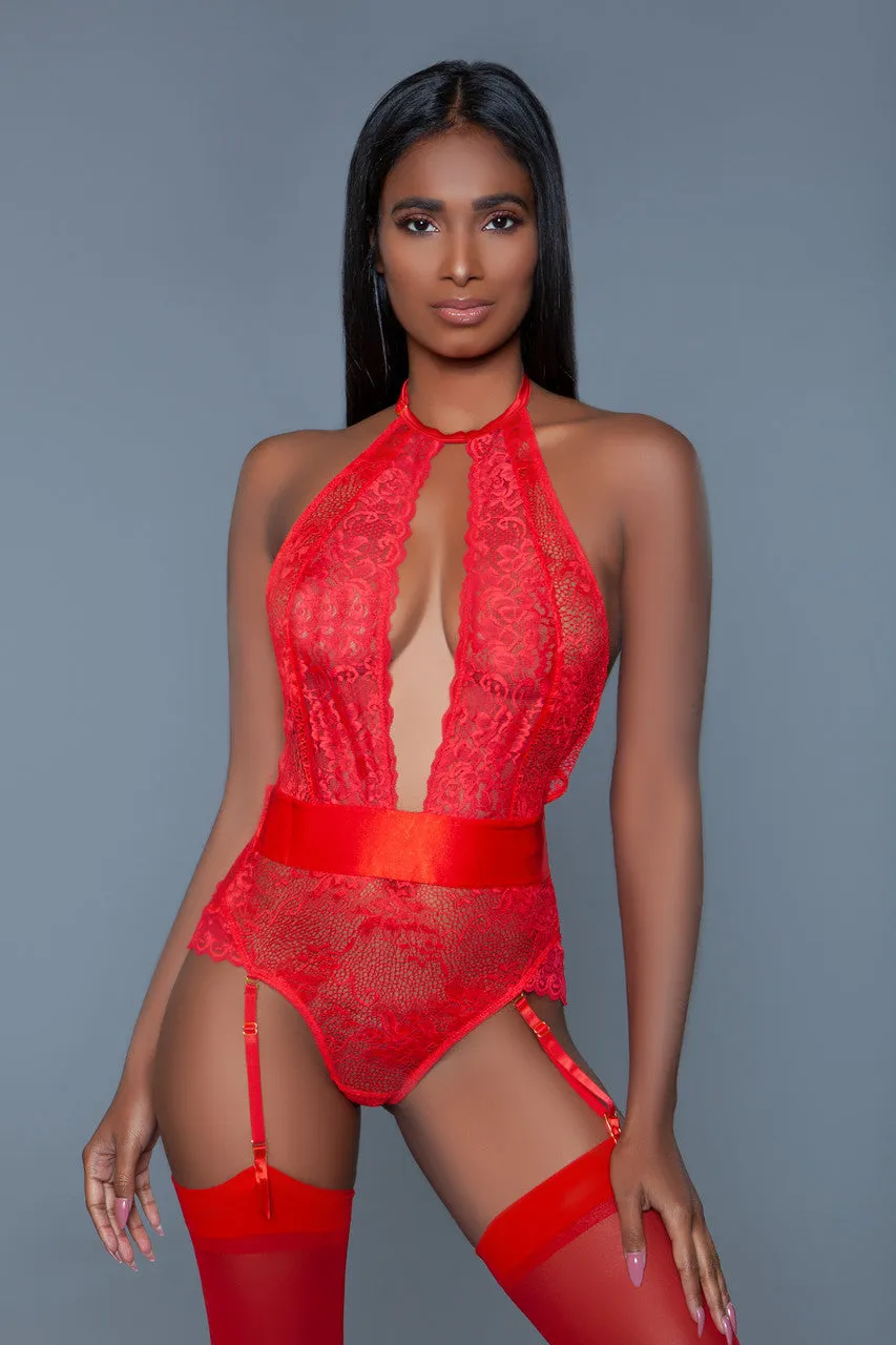 Ophelia Red Bodysuit